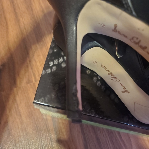 Sam Edelman Suede&Leather Strappy Boot-Heel 7.5 - Picture 8 of 9